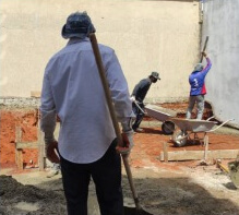 Foto da Construção do Templo